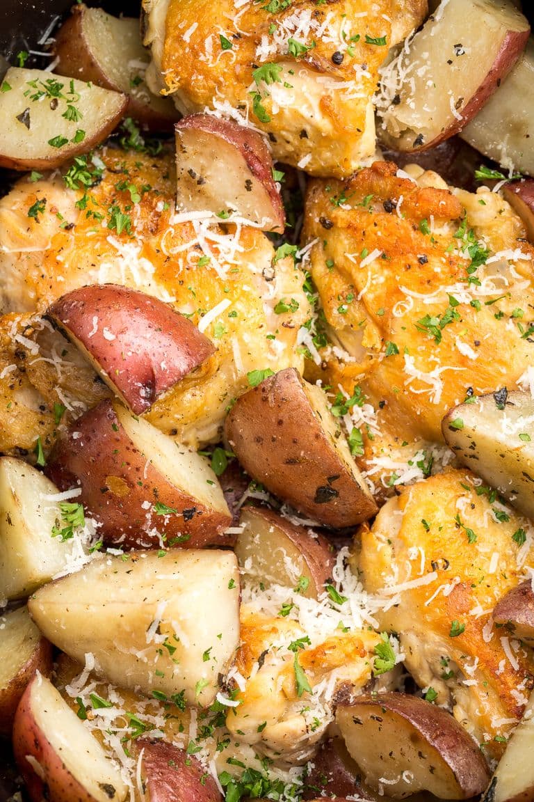 Slow-Cooked Garlic-Parmesan Chicken